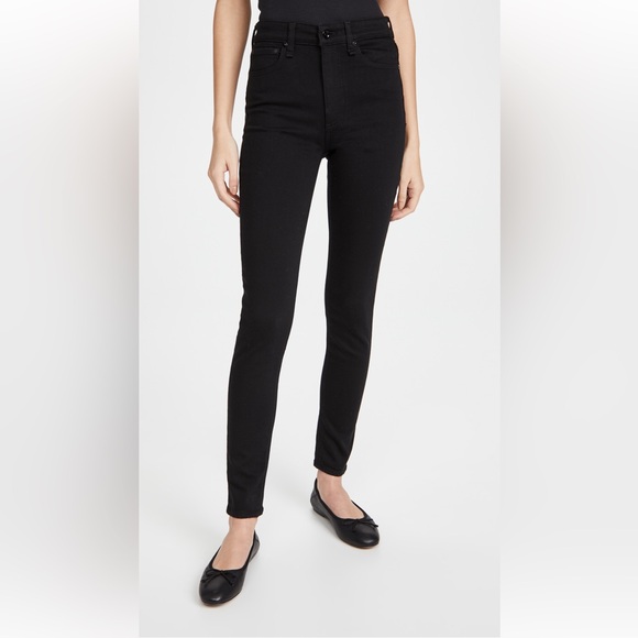 Rag & Bone - Nina High Rise in ‘No Fade Black’